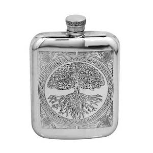 Flasque étain Arbre CEL600 180ml English Pewter Company