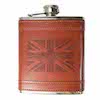 Flasque inox cuir UK Flag 240ml UK Hip Flasks