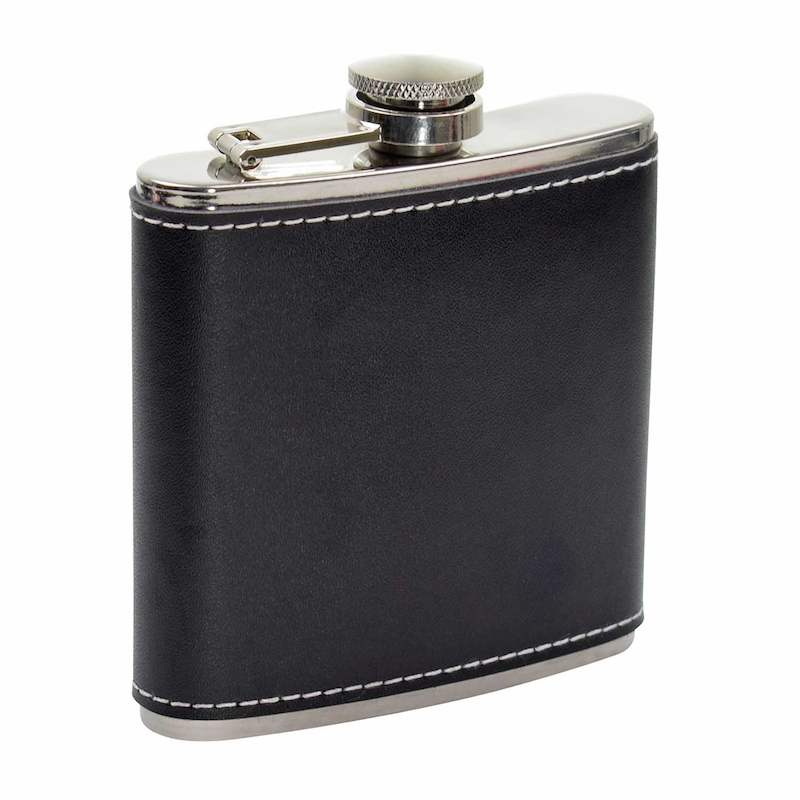 Flasque Cuir Inox 6oz 163 UK Hip Flasks