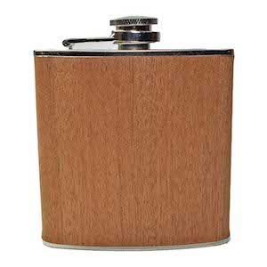 Flasque Dark Wood 180ml UK Hip Flasks