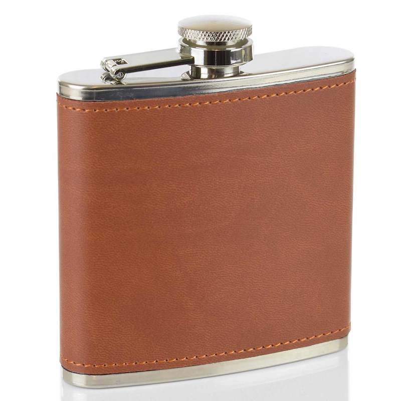 Flasque Alcool Cuir 6oz réf.160 UK Hip Flasks