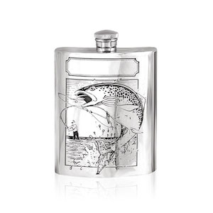 Flasque étain Pêcheur SF204 180ml English Pewter Company