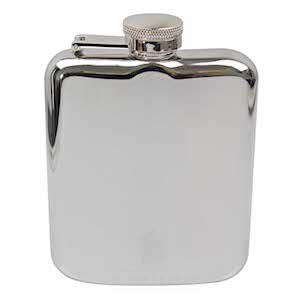 Flasque Silver Capped 180ml UK Hip Flasks