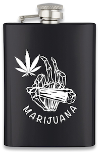 Flasque Squelette Marijuana GR4226 240ml Barbaric